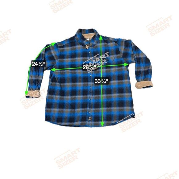 Legendary Whitetails Buck Camp Flannel Shirt Blue Plaid 4XT Cotton Long Sleeve - Picture 5 of 5